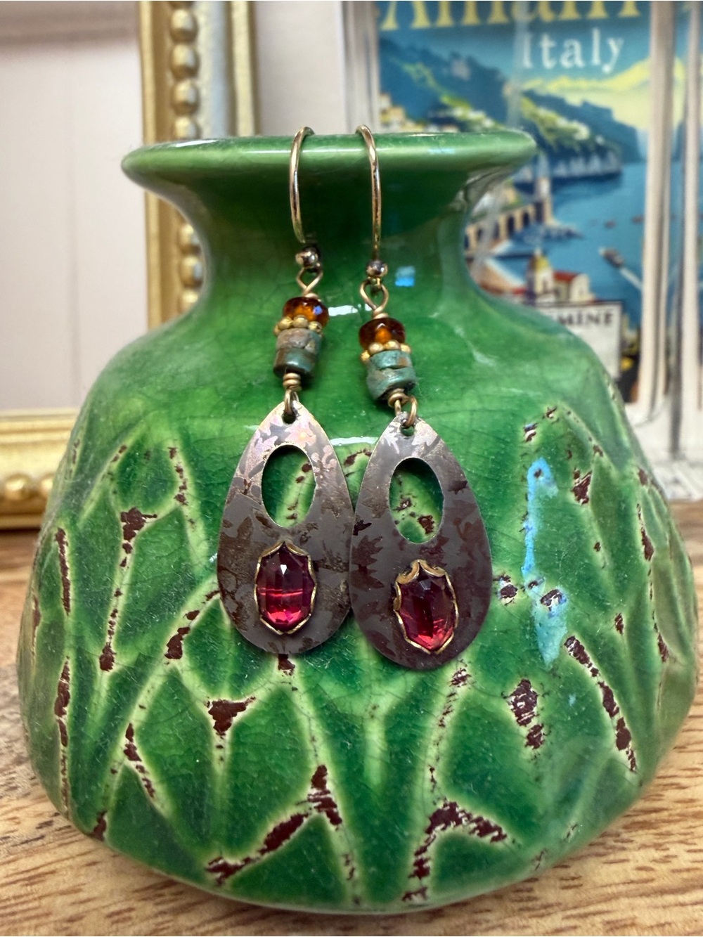 Holly Yashi Handcrafted Teardrop Dangle Earrings